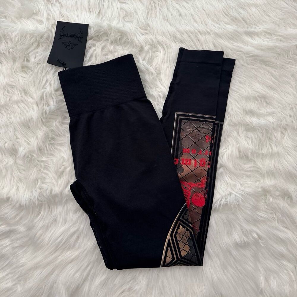 Civil Regime No Tomorrow Sacrifice Kelly Seamless Scrunch Leggings Size Large